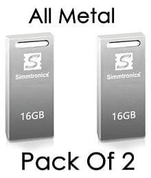 Simmtronics hi speed 16GB USB 2.0 Utility Pendrive Pack of 2