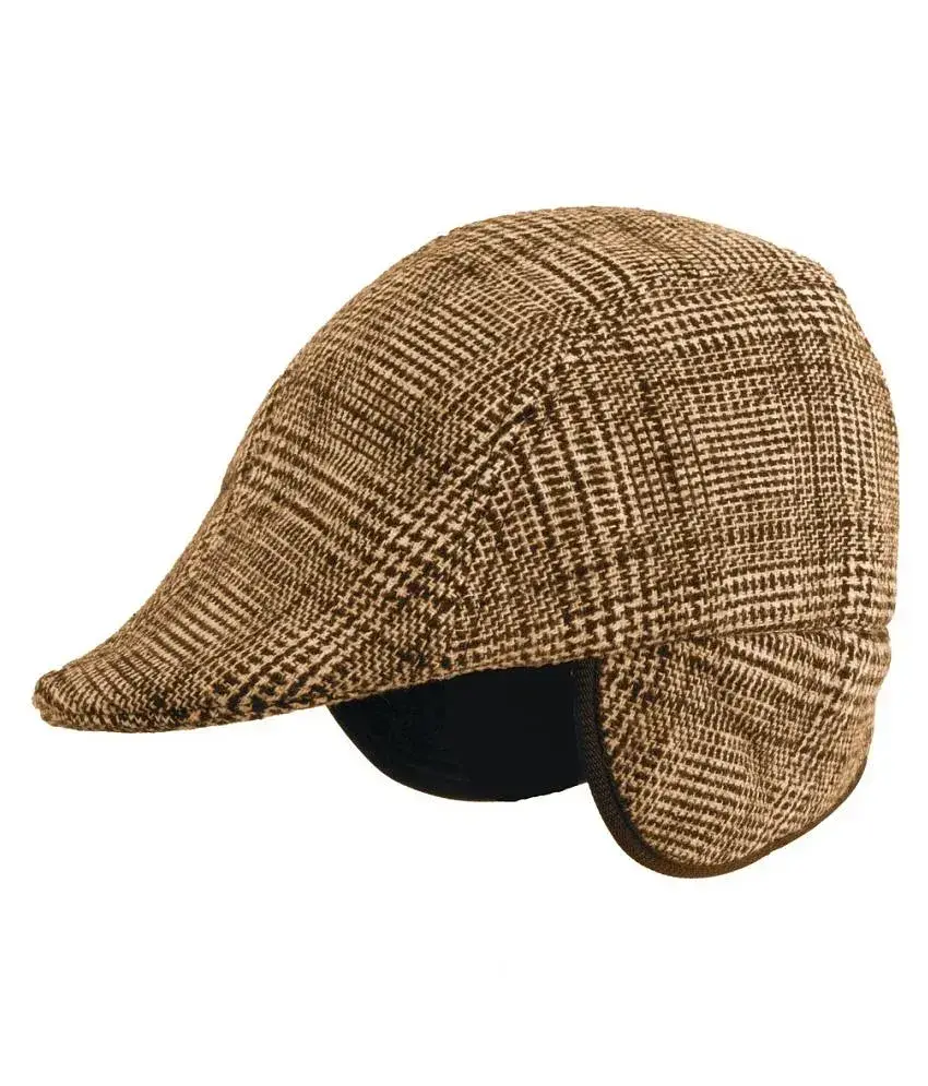 Zacharias Men s Checkered Golf Cap with Earmuff