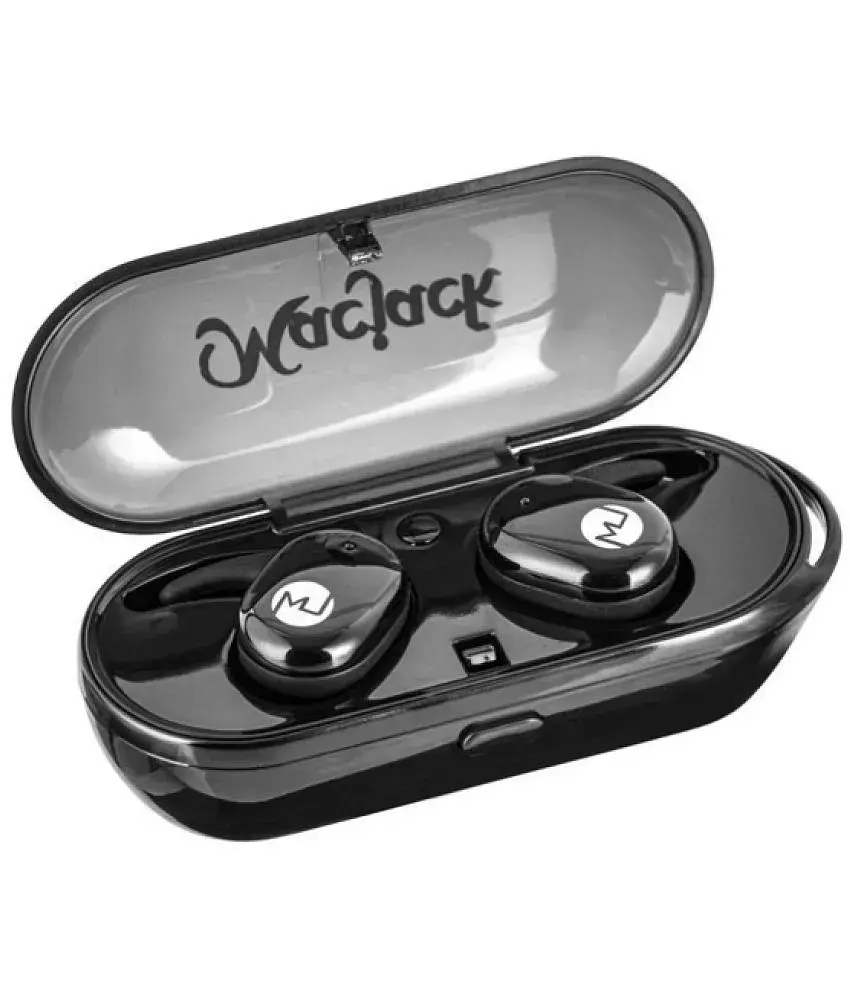 Buy Macjack Wave 200 Ear Buds Wireless With Mic Headphones Earphones Black Online at Best Price in India Snapdeal