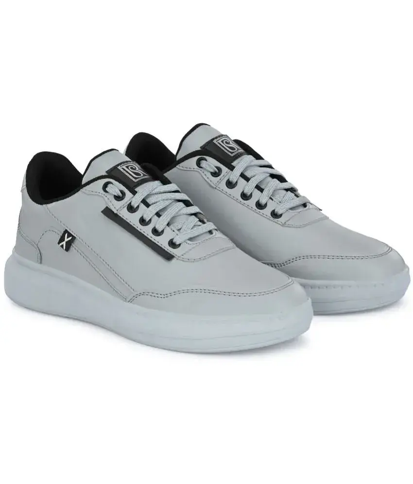 ShoeRise Men Canvas Sports Casual Shoes Dark Grey Men s Sneakers