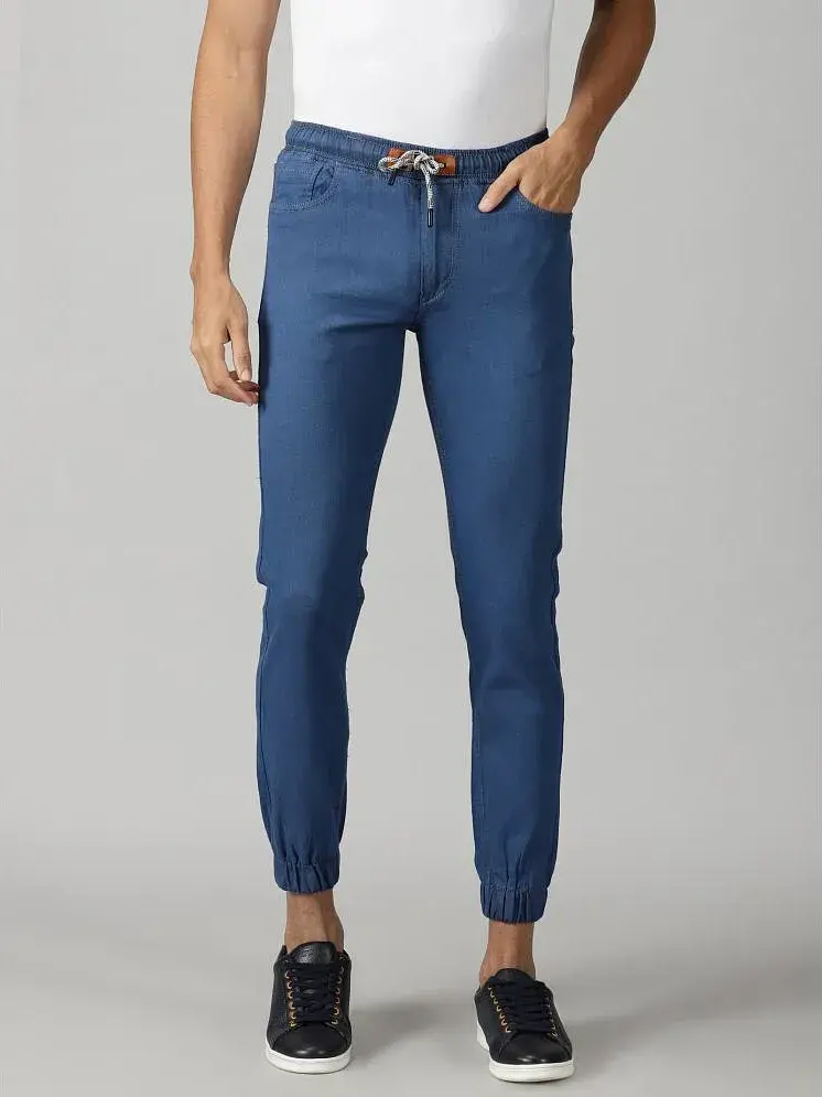 Newport Blue 100 Cotton Slim Fit Men s Jeans Pack of 1