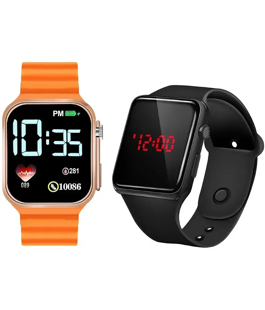 DECLASSE Orange Rubber Digital Men s Watch Buy DECLASSE Orange Rubber Digital Men s Watch Online at Best Prices in India on Snapdeal