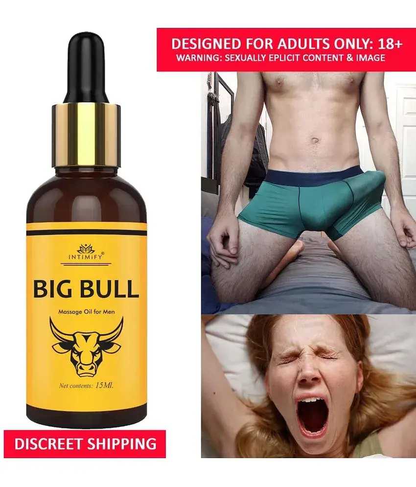 Intimify Big Bull Penis Oil - 15ml, land mota lamba oil, penis massage oil  for long penis, pens bigger cream, increase sex time, long last, ling mota  lamba oil, ling mota lamba